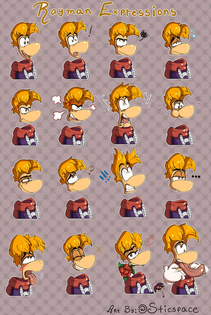 Rayman Expressions by Sticspace on DeviantArt
