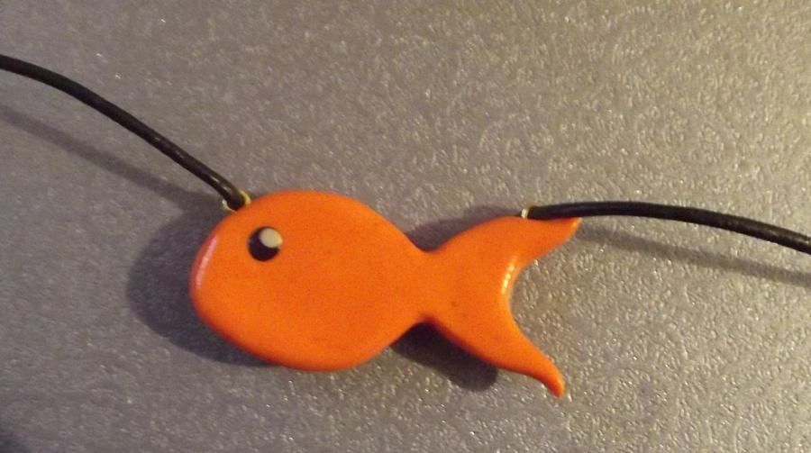 Goldfish necklace