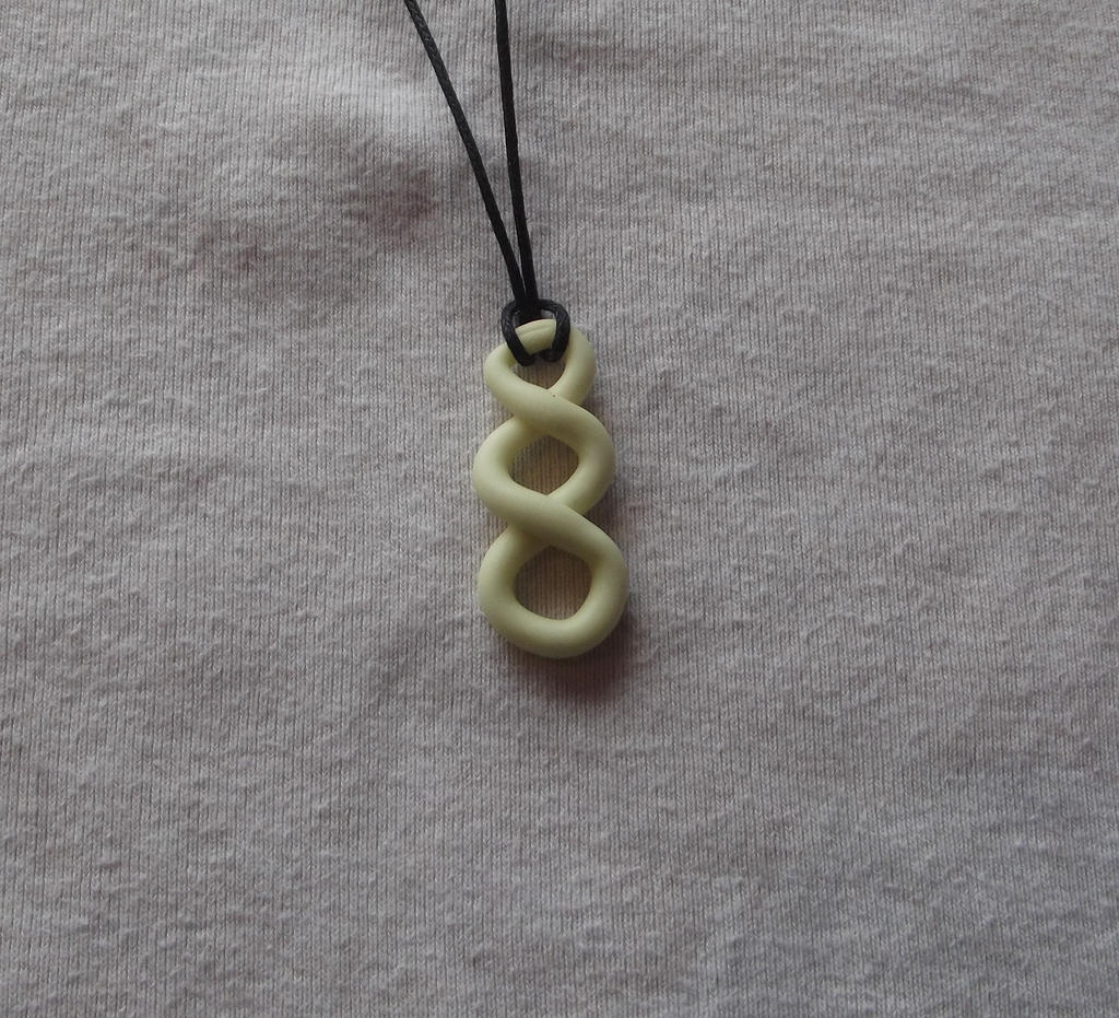 Glow in the dark infinity loop necklace