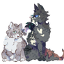 Littlecloud and Cinderpelt