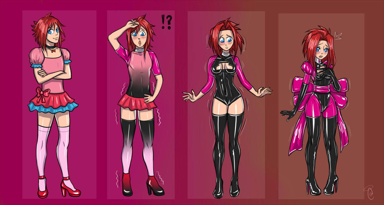 Male to female bodysuit disguise. 