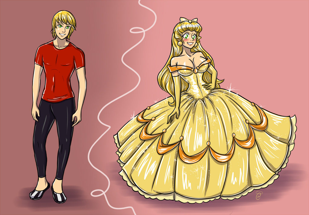 Before n After TG Yellow Ballgown