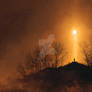 Light Above the Mysterious Hill