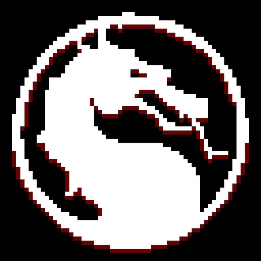 Знак мортал комбат контур