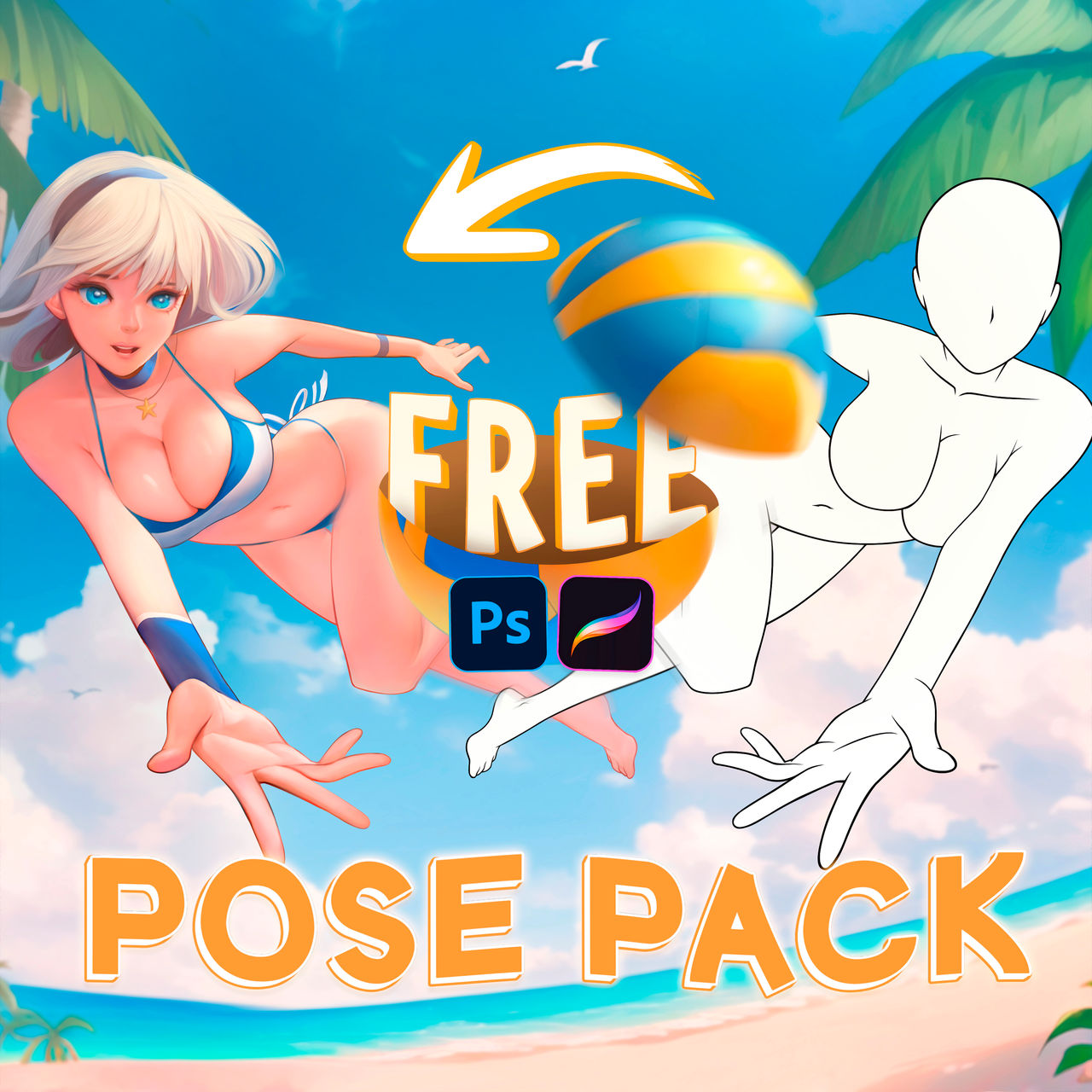 30 Procreate Anime Poses Stamps Brushes Sexy Poses Guide -  Sweden