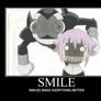 Smiling Crona and Ragnarok