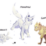 goosefeather and moonflower evolution line