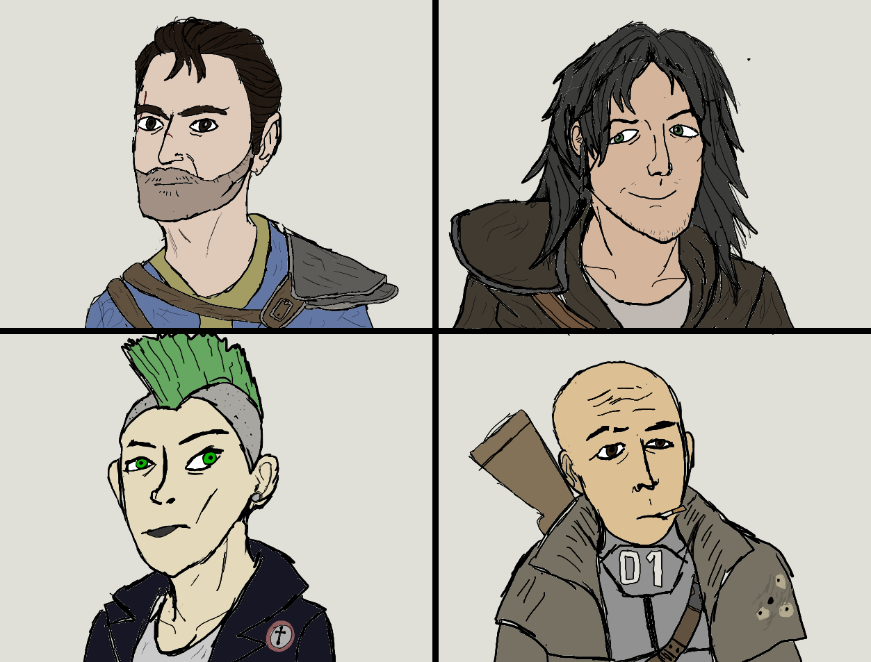 Fallout 1 Companions by JohnO13 on DeviantArt