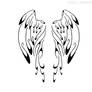 Calligraphy Angel Wings