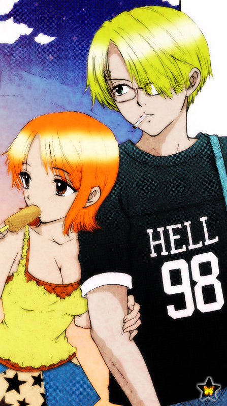 Nami and Sanji