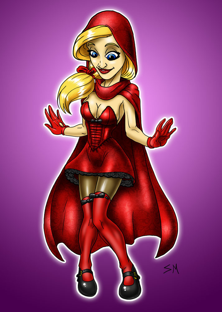 Alice Red Riding Hood Colored