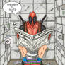 Deadpool on the Toilet