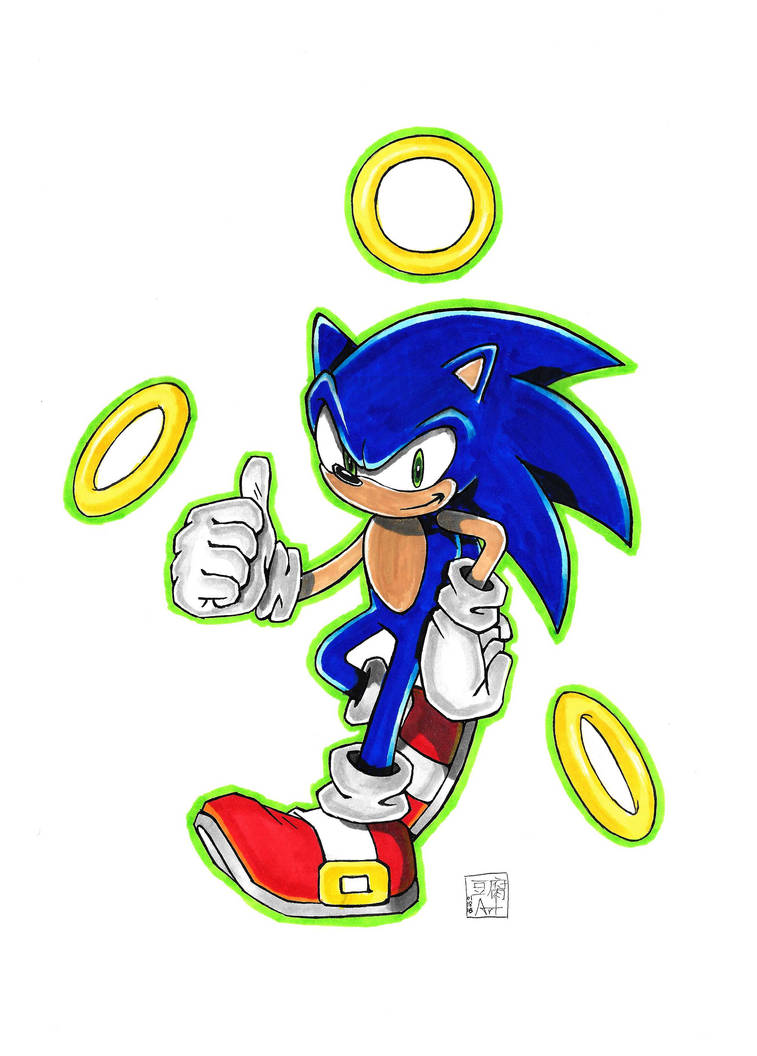 Sonic Ruing Gold Rings (Sonic the Hedgehog) by dubuart on DeviantArt