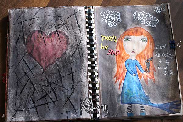 ART JOURNAL Don’t Be Sad by Fleur2Minuit on DeviantArt
