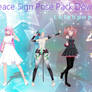 [MMD] Peace Hand Sign Poses + DL