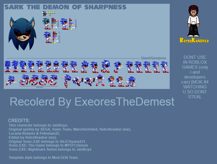 Original Sprites (Sonic.exe) by WarchieUnited on DeviantArt