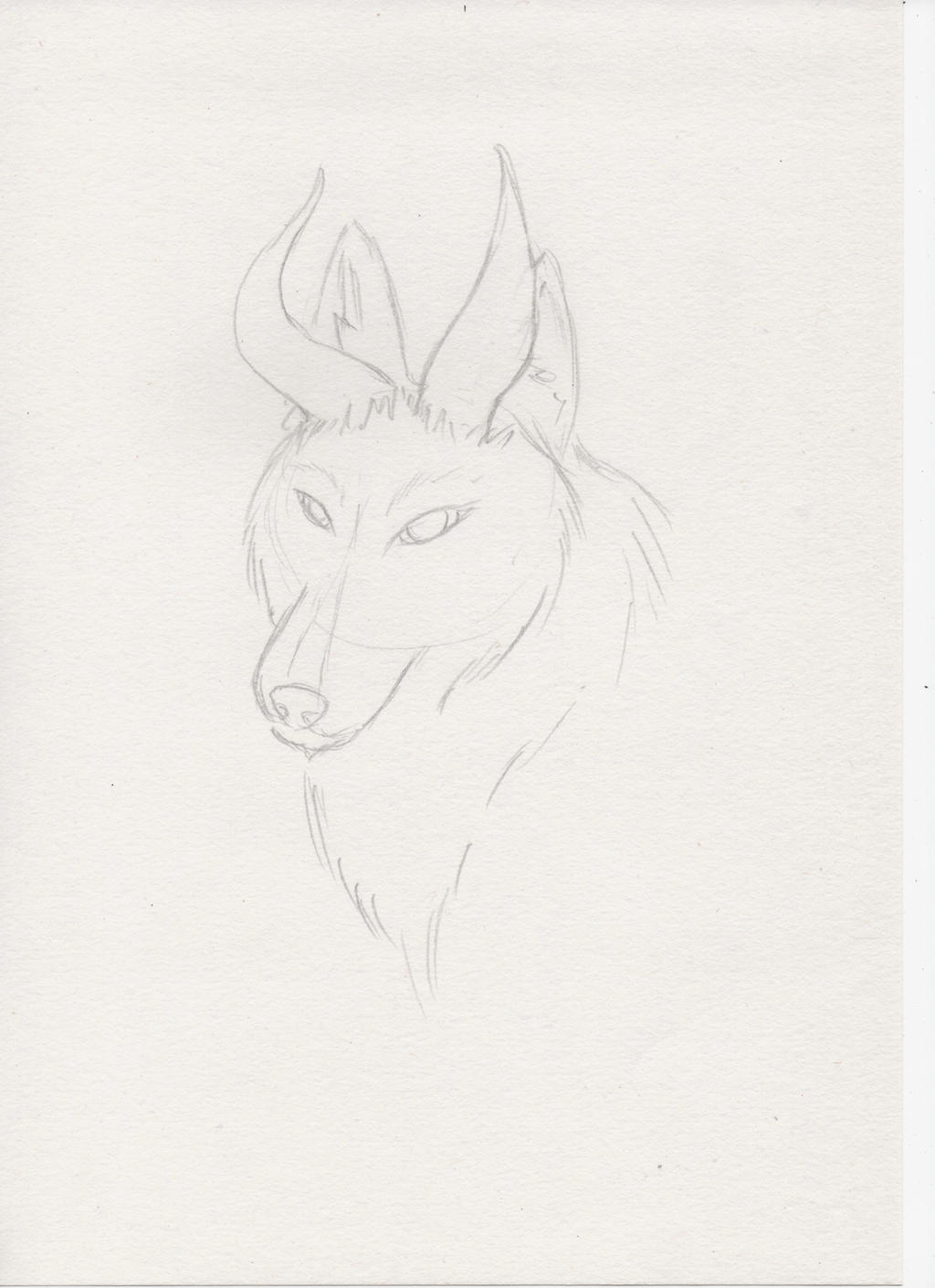 Wolf with horns 4