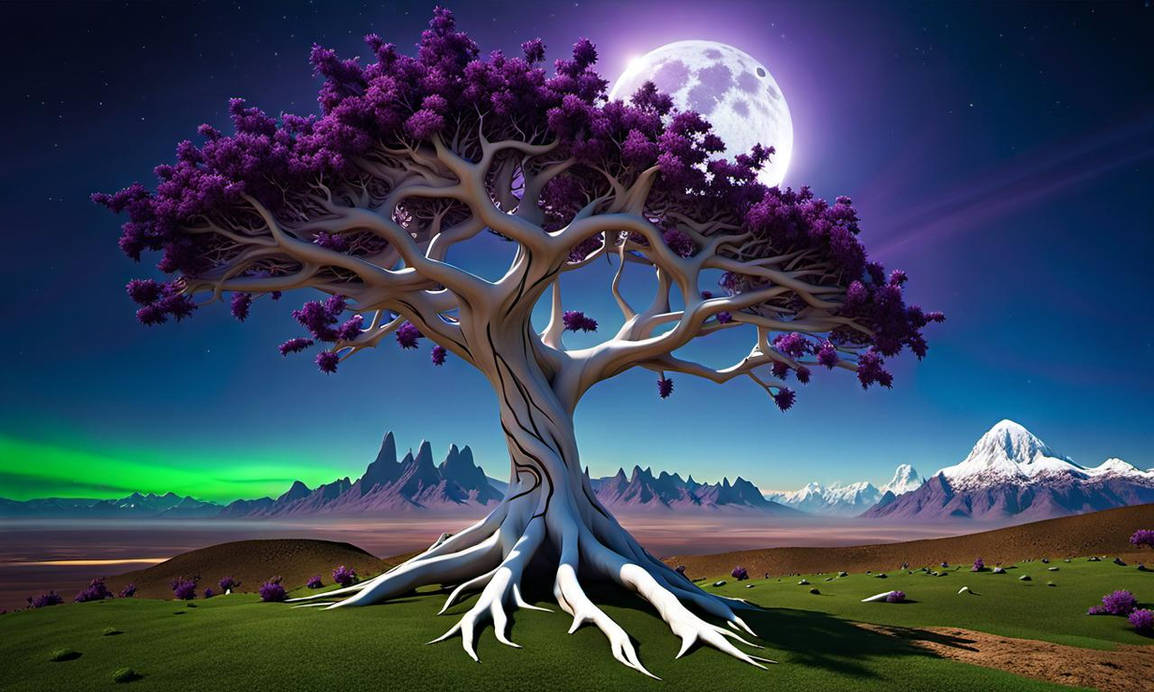 Alien tree by dlow on DeviantArt