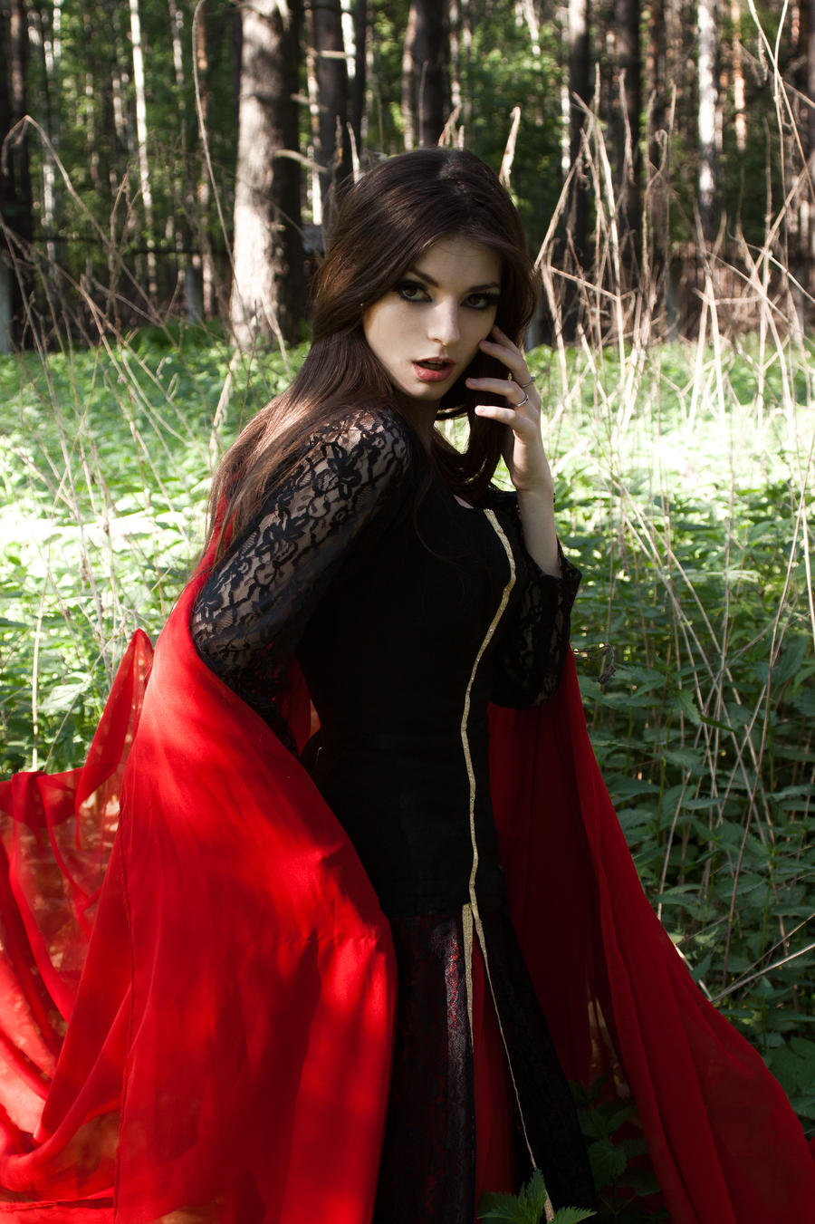 Fantasy 'Black-Red Lady'1