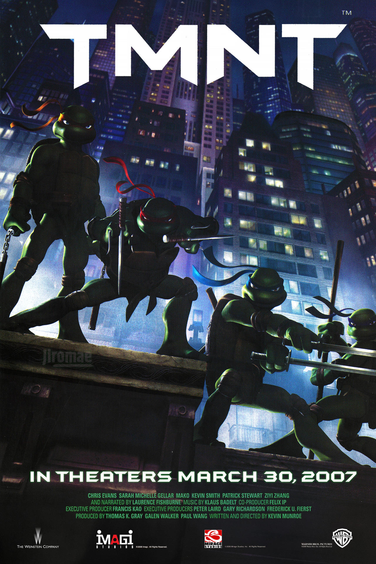 Tmnt Rooftop Poster TMNT 2007 4K HD Movie Poster by Jiromae on DeviantArt