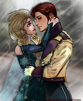 Thaw his frozen heart: Hans and Elsa