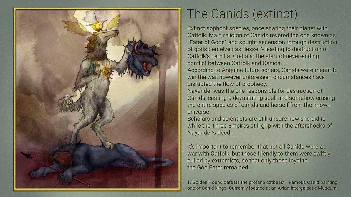 Extinct Canids The Canids (extinct) by Happyia on DeviantArt