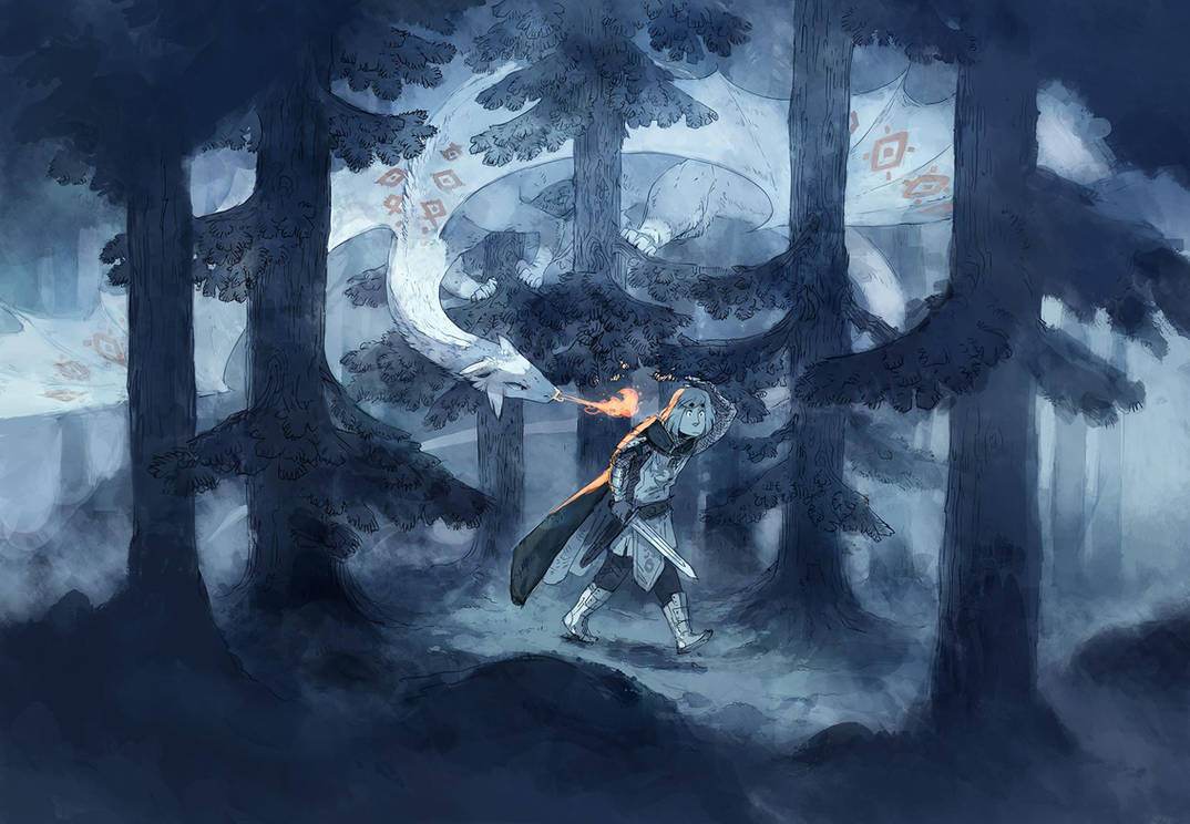 Dragon Hunt by MinnaSundberg