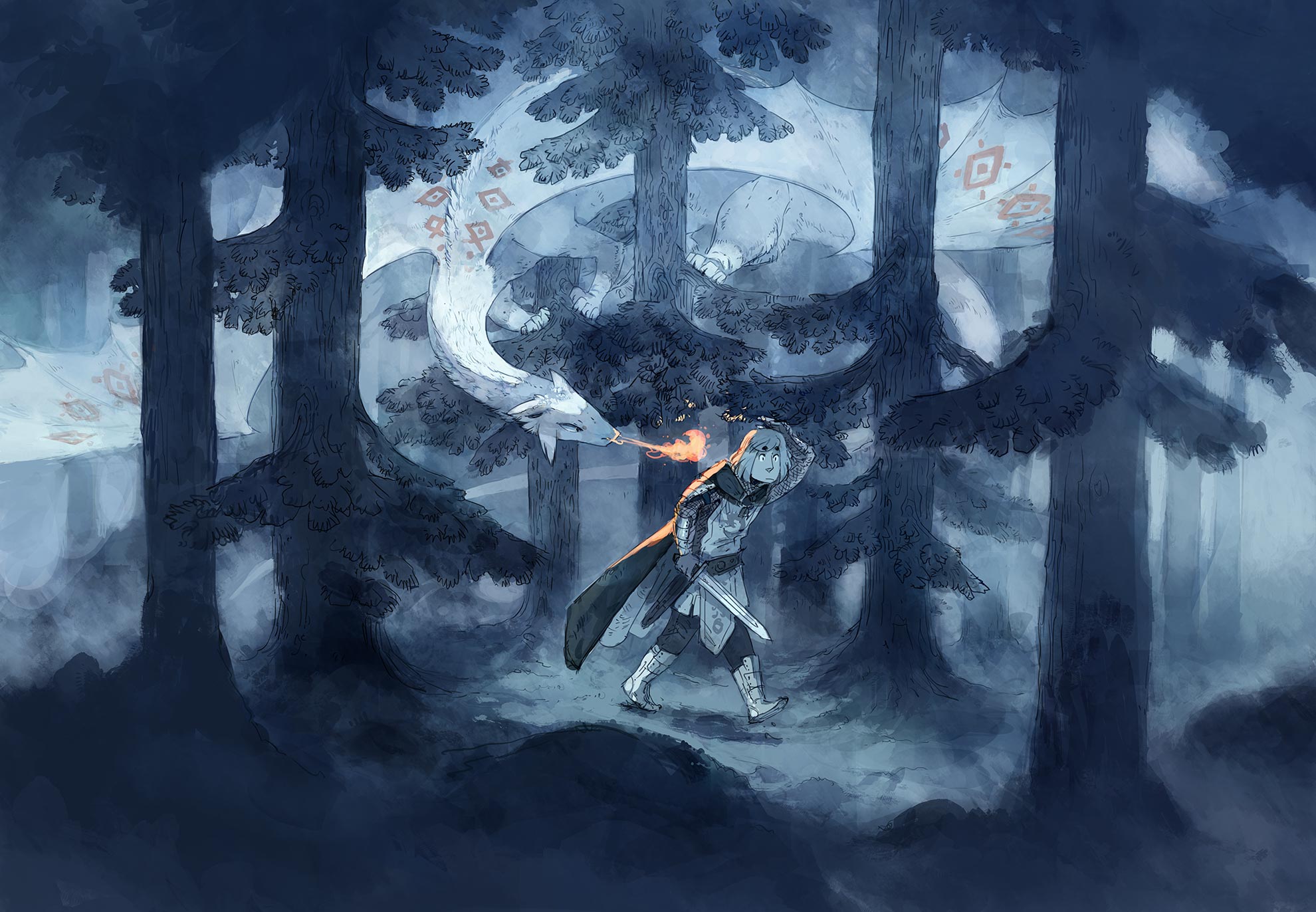 Dragon Hunt by MinnaSundberg