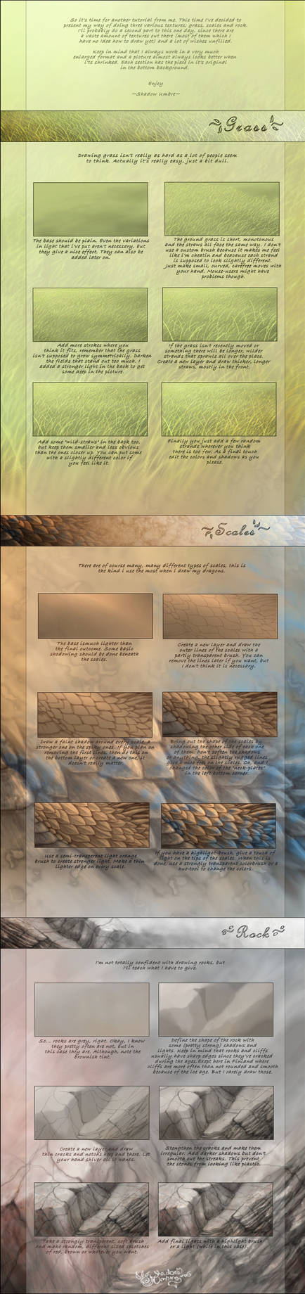 Various textures tutorial by MinnaSundberg on DeviantArt