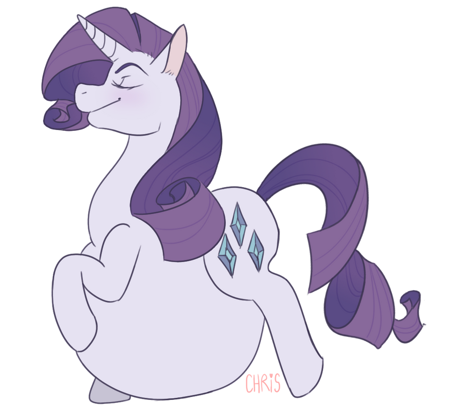 Mlp Rd Belly Rarity big belly! by mlp-galore on DeviantArt
