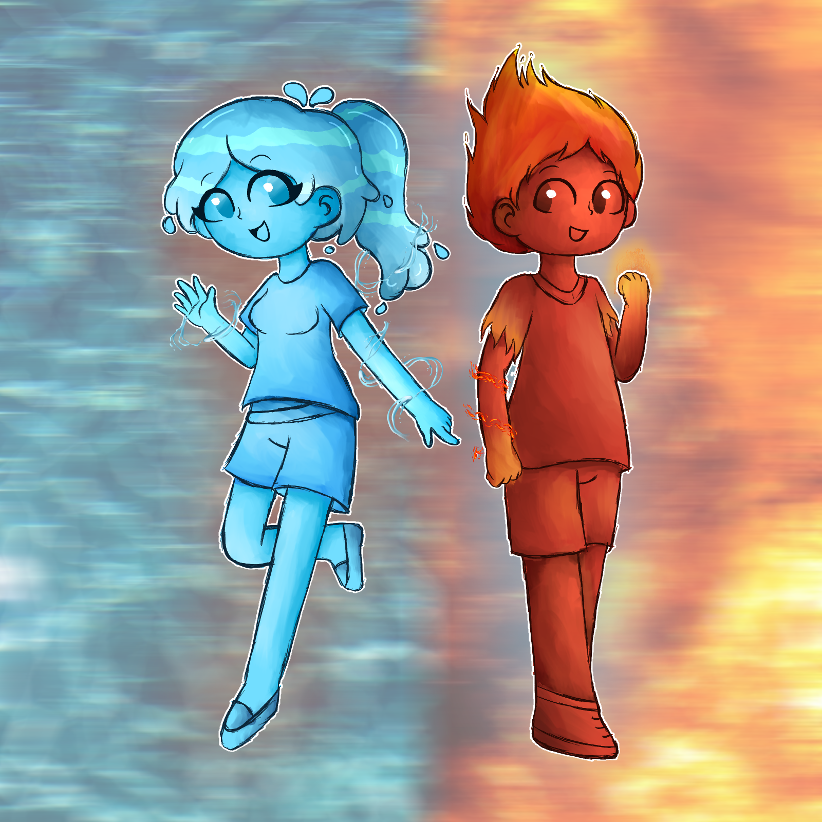 Firegirl and Waterboy adventures