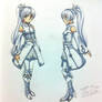 Fan art - Weiss Unwritten fates outfit sketch