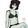 Terezi wears Batman underwear pass it on