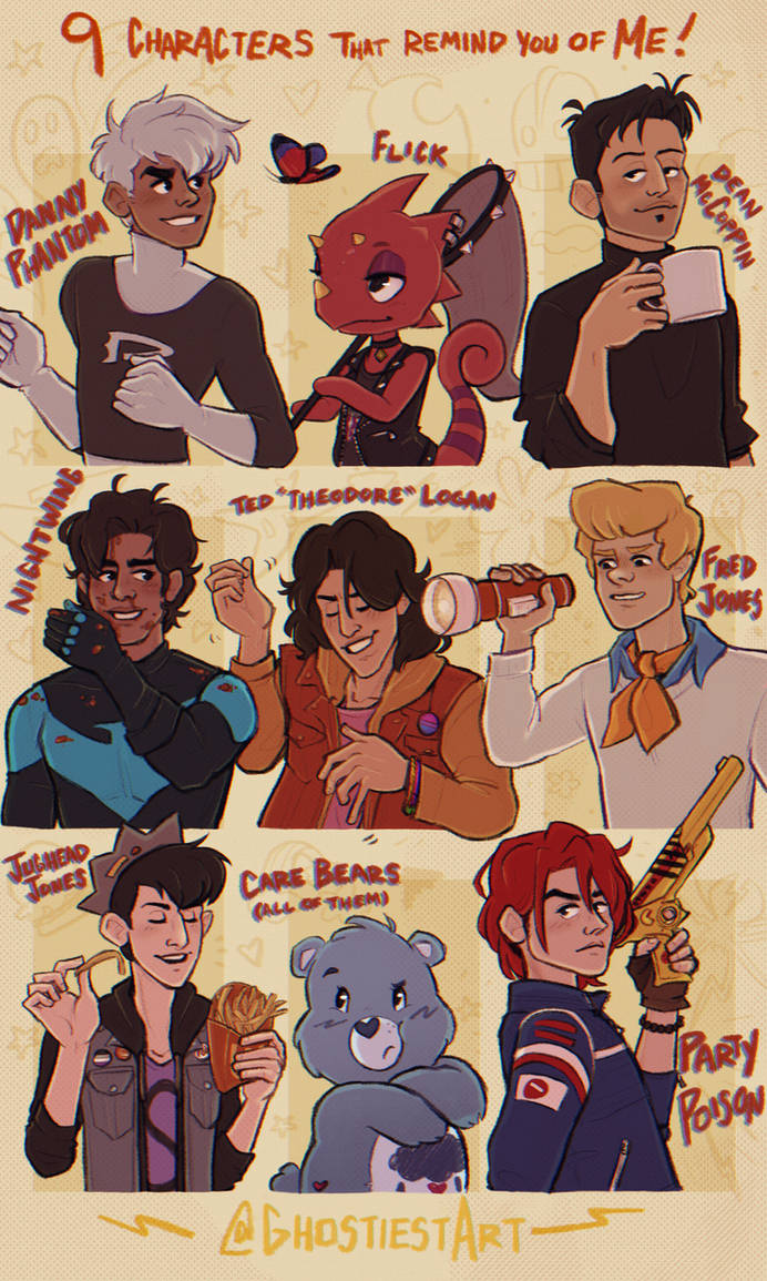 9 Character Meme by GhostiestGhost on DeviantArt