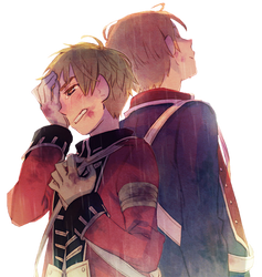 hetalia render } America and England 12