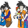 Goku and Chichi colored