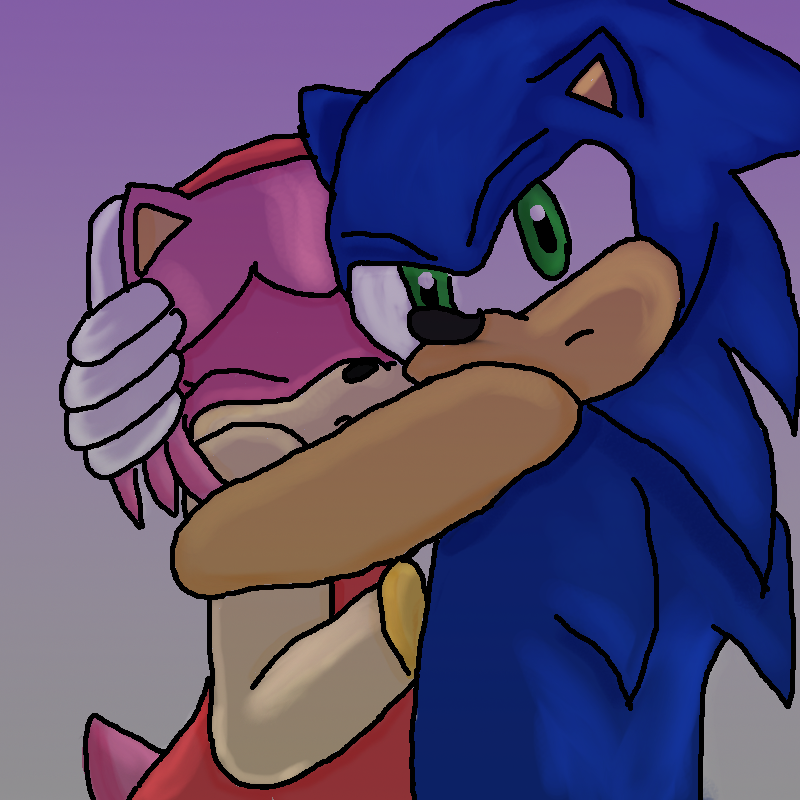 Sonic and Amy Protect