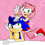 Sonic and Amy: Looking cute