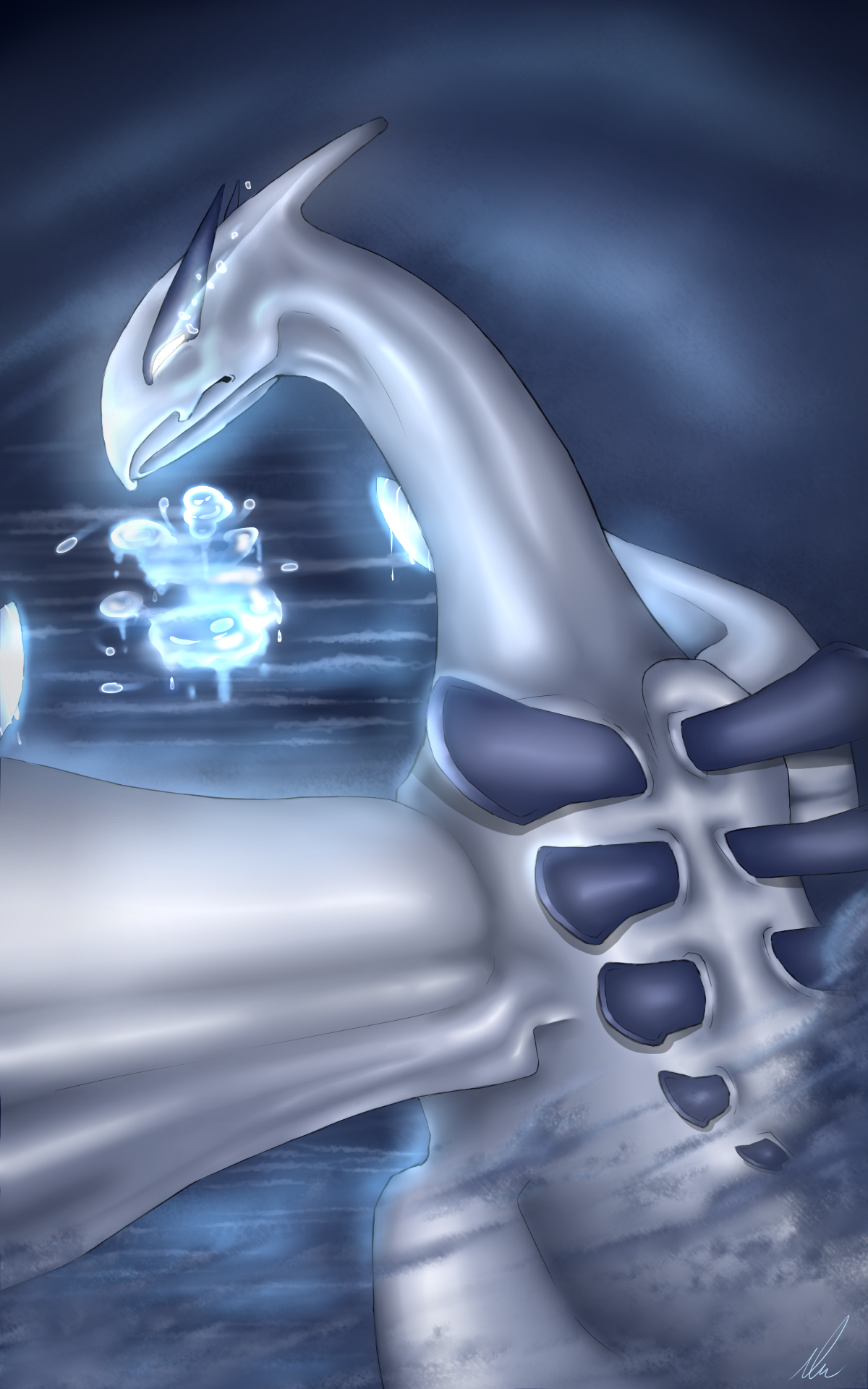 Lugia by aocom on DeviantArt  Pokemon art, Pokemon lugia, Lugia