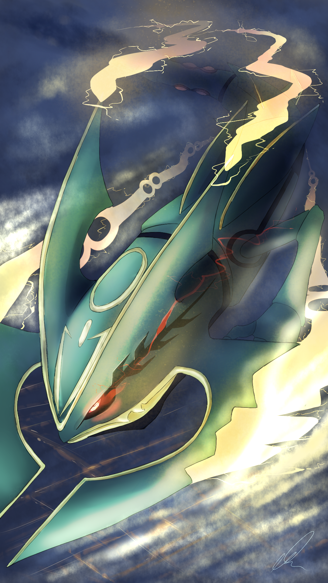 Awesome Mega Rayquaza fan art - post - Imgur