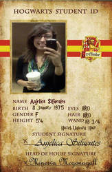 My Sisters Gryffindor Hogwarts ID!