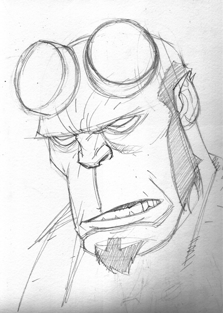 Hellboy Sketch