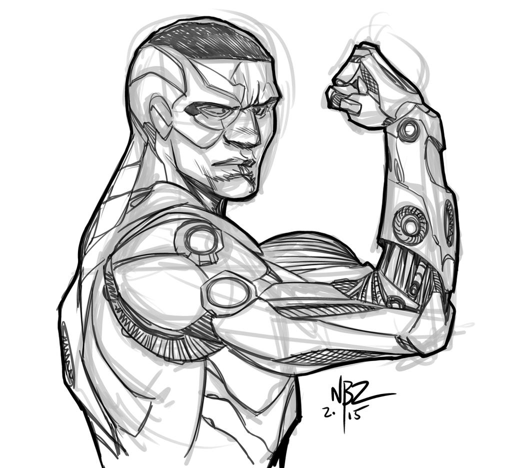 Psyborg Drawing Cyborg Sketch by NelsonBlakeII on DeviantArt