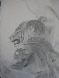 Sun Ce in pencil