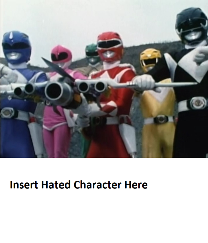 Power Rangers Hate Blank Meme