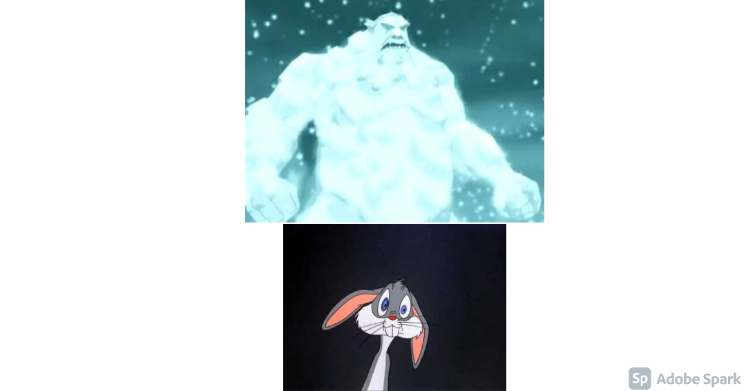 Bugs Bunny Scared of Ice Beast by ComedyYesHorrorNo on DeviantArt