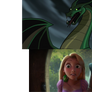 Rapunzel Scared of Dragon Morgaine Le Fay