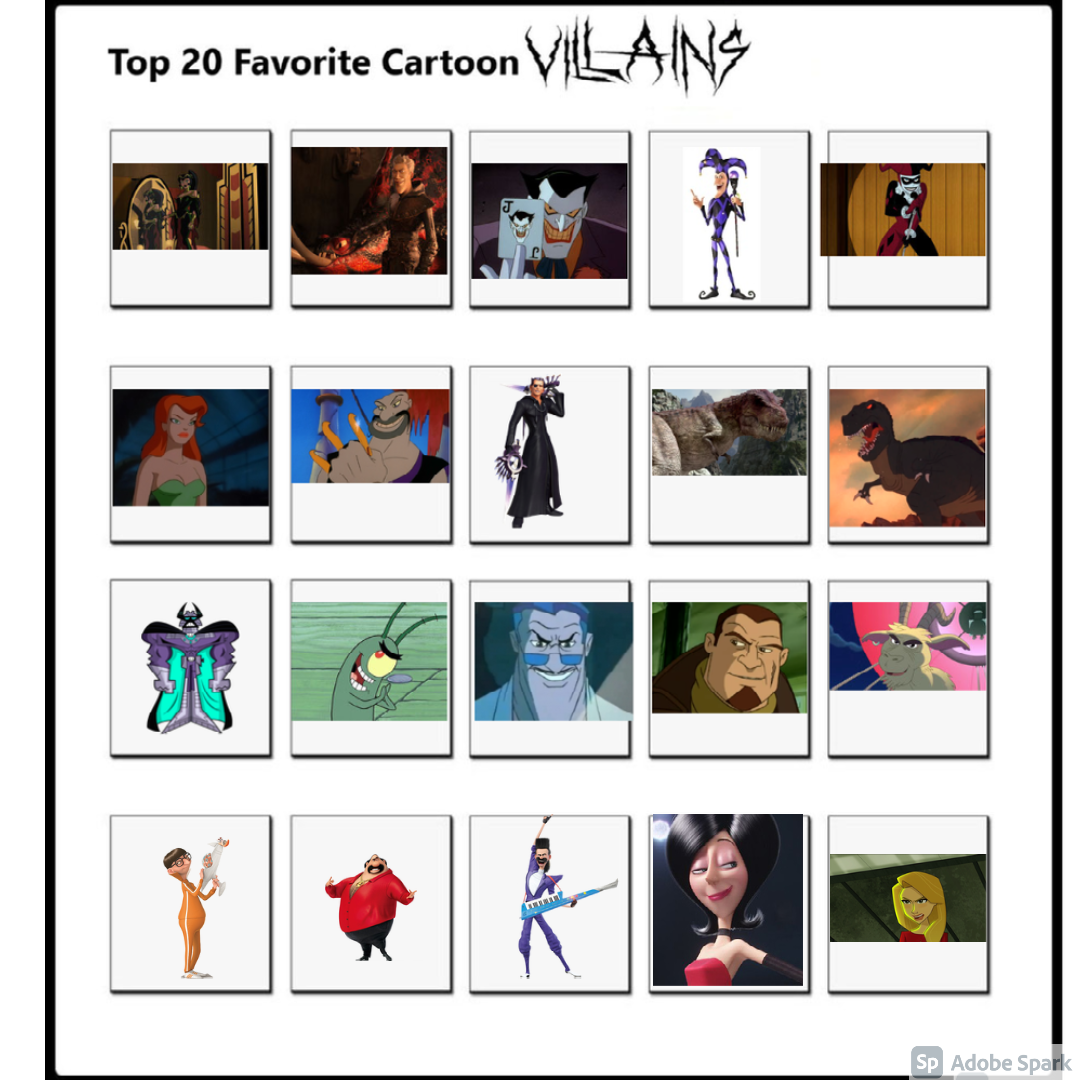 My Top 20 Favorite Cartoon Villains By Comedyyeshorrorno On Deviantart My Top 20 Favorite Cartoon Villains By Comedyyeshorrorno On Deviantart
