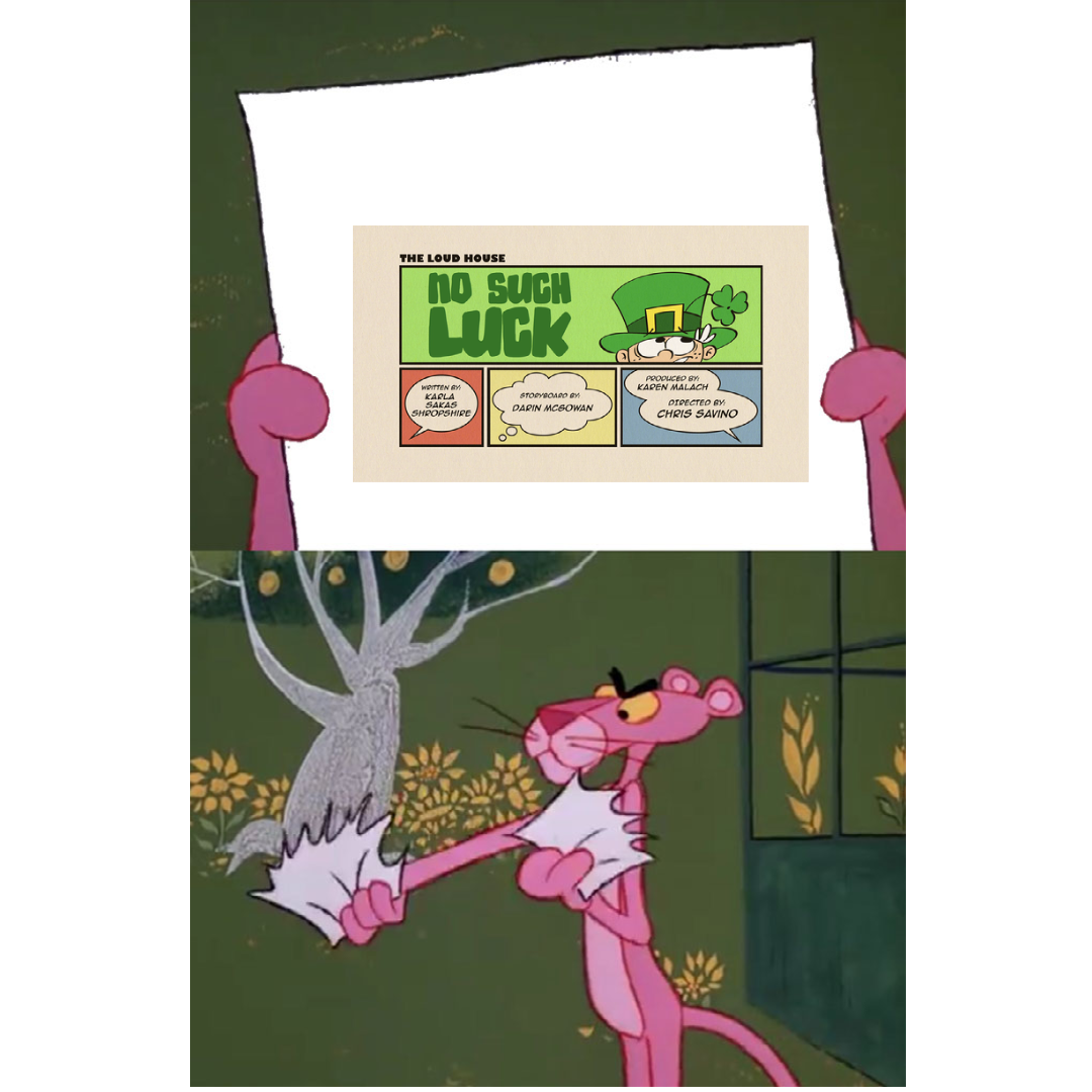 Pink Panther Hates No Such Luck