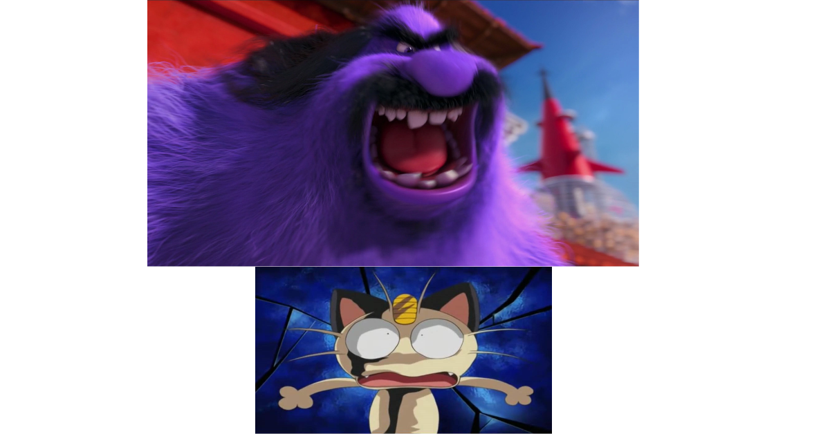 Meowth Scared Meowth Scared of Purple El Macho by ComedyYesHorrorNo on DeviantArt